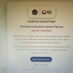 SC Notif eror coretax