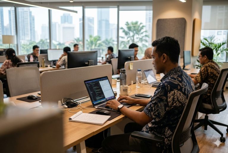 gambar perkantoran orang