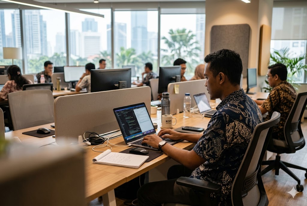 gambar perkantoran orang
