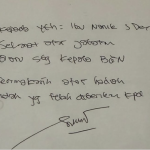 Isi Pesan Sony Sonjaya Untuk bu Nanik