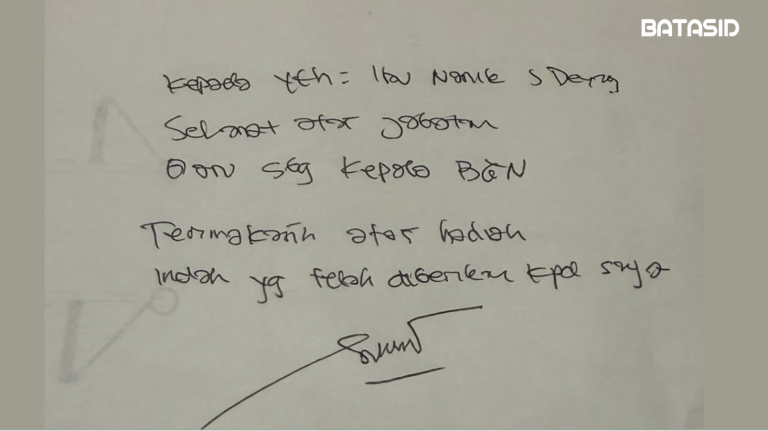 Isi Pesan Sony Sonjaya Untuk bu Nanik