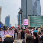 Demonstrasi Ramai di Pusat Kota