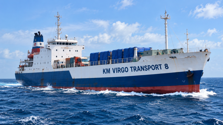 KM Virgo Transport 8 di Lautan