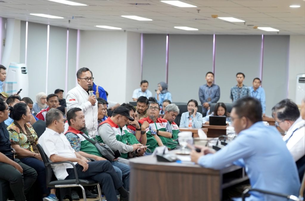 Kepala Badan Komunikasi Pemerintah (Bakom) RI, Syahganda Nainggolan, menerima perwakilan sejumla