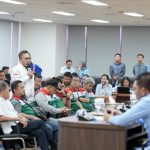 Kepala Badan Komunikasi Pemerintah (Bakom) RI, Syahganda Nainggolan, menerima perwakilan sejumla